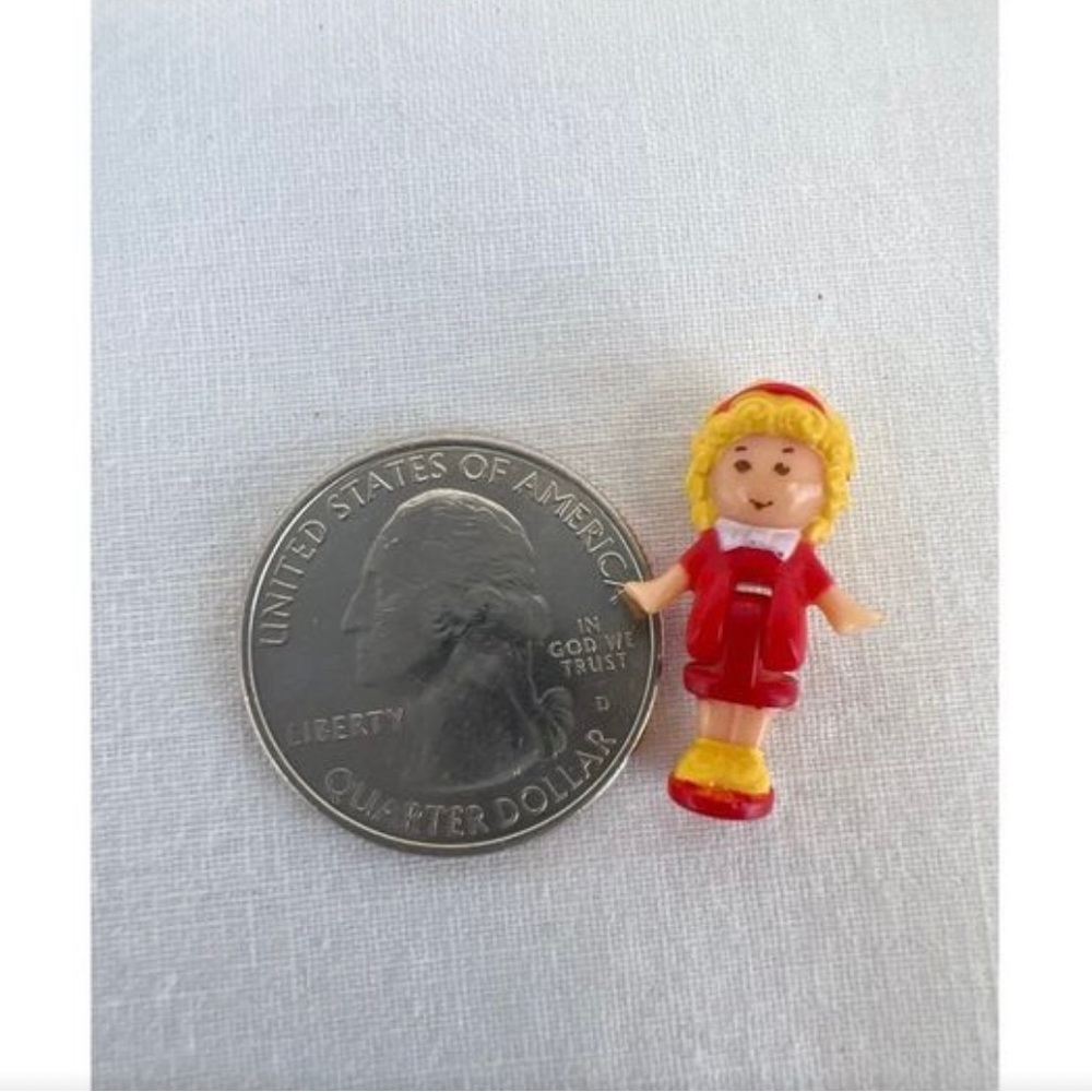 Vintage Bluebird Polly Pocket 1989 Polly's Cafe Figure Doll